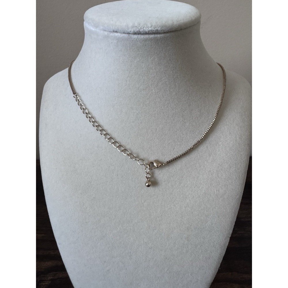 Nugget Necklace Gold Plated 25" Inches Adjustable Clasp Excellent Condition - Picture 5 of 6